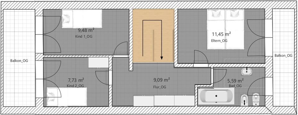 Reihenhaus Pforzheim Eutingen - 7 Zimmer, 161 m&sup2;, 550.000&euro; | Angebot:25221280