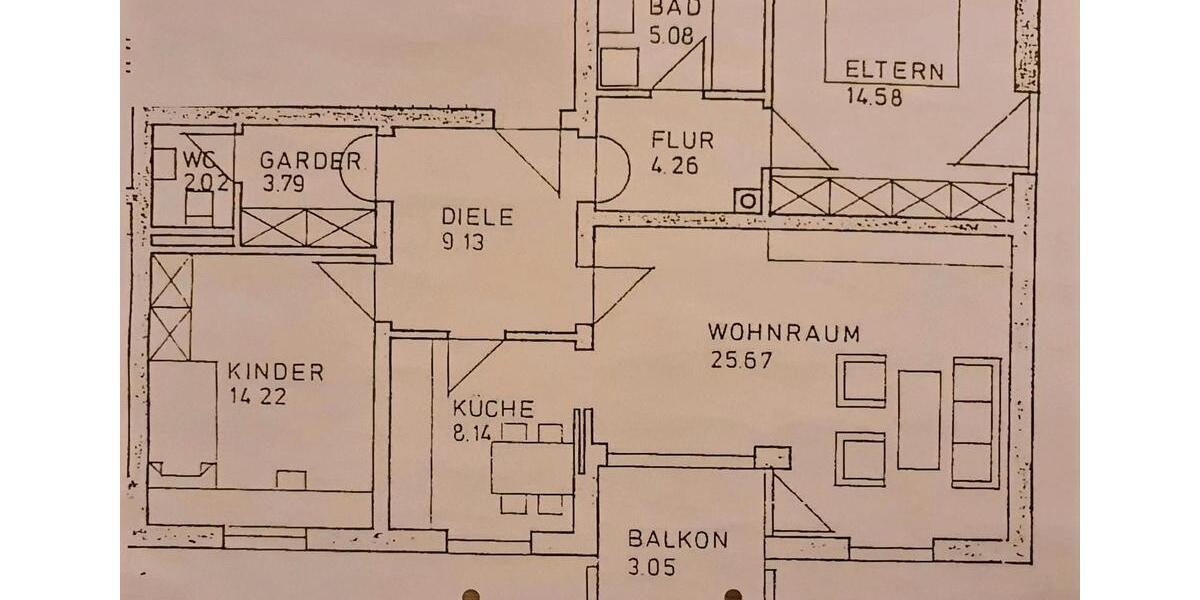 Erdgeschoßwohnung Burgkirchen an der Alz - 3 Zimmer, 88 m&sup2;, 880&euro; | Angebot:26222846
