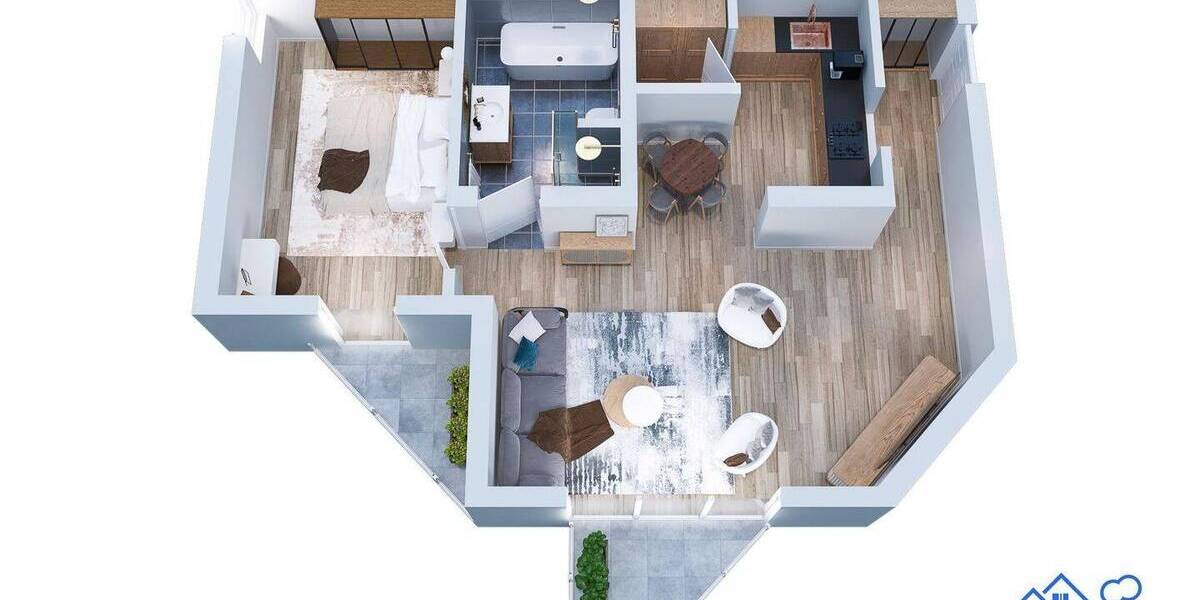 Etagenwohnung Pirna Copitz - 2 Zimmer, 55 m&sup2;, 189.000&euro; | Angebot:25962223