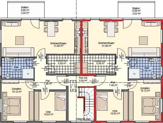Etagenwohnung Winsen (Aller) - 3 Zimmer, 82 m&sup2;, 1.090&euro; | Angebot:26261974