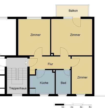 Etagenwohnung Seesen - 3 Zimmer, 59 m&sup2;, 385&euro; | Angebot:26376886