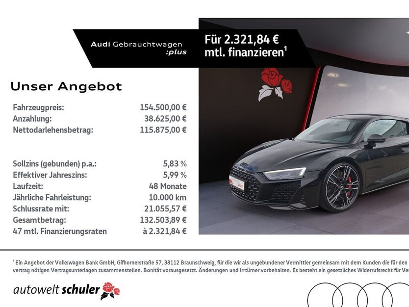 Audi R8 12.400 km 154.500 € Villingen-Schwenningen 78052