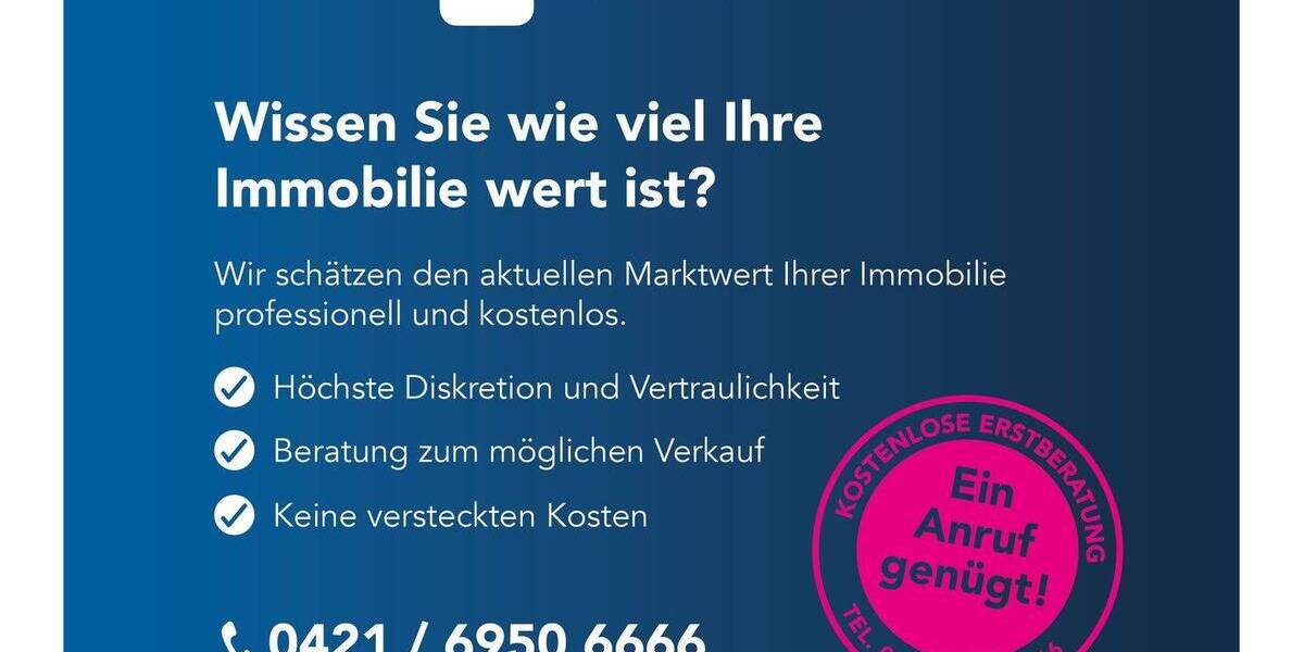 Etagenwohnung Bremen Woltmershausen - 2 Zimmer, 73 m&sup2;, 1.590&euro; | Angebot:26064588