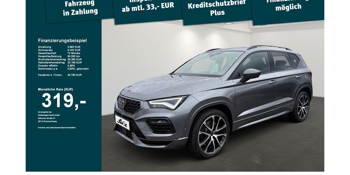 Cupra Ateca 100.120 km 25.589 &euro; Weingarten 88250
