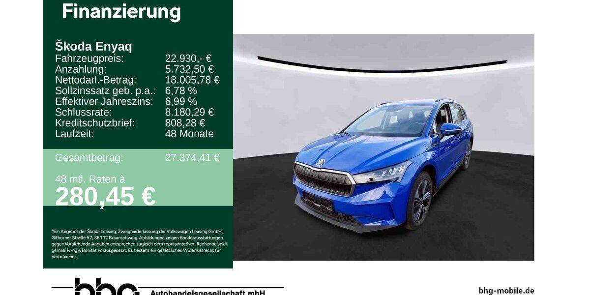 Skoda Enyaq 44.592 km 22.930 &euro; Freudenstadt 72250