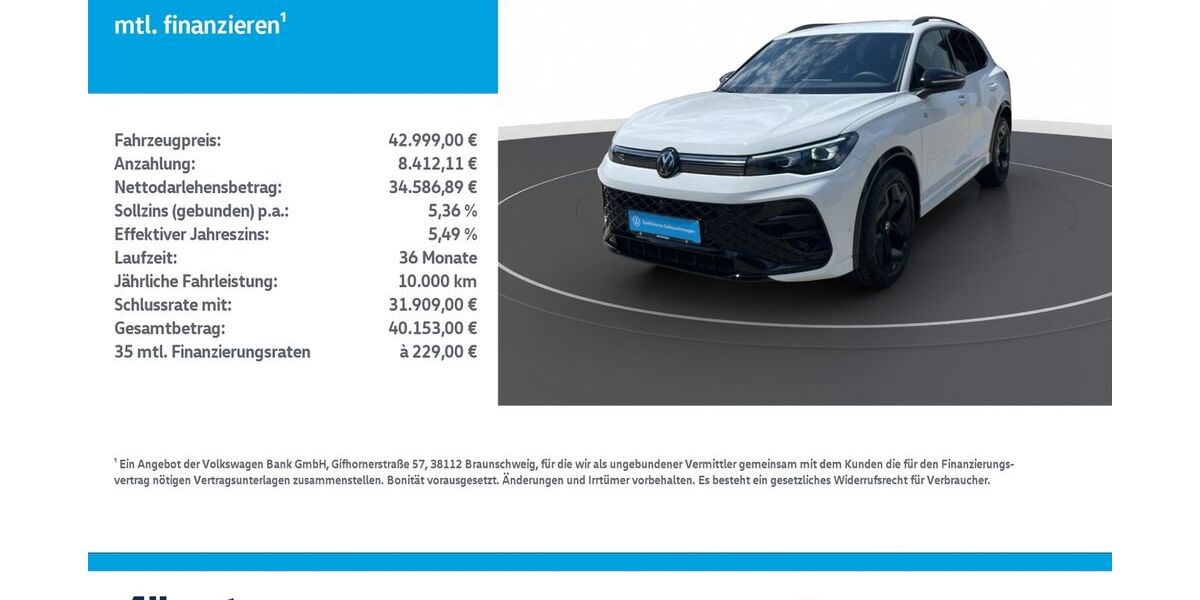 VW Tiguan 14.000 km 42.999 &euro; Mühlhausen/Thüringen 99974