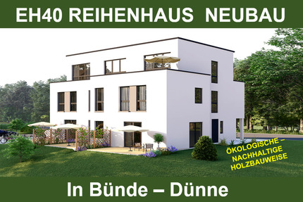 ÖKOLOGISCH & NACHHALTIG. EH40 NEUBAU. Reihenhaus im Bauhausstil mit Staffelgeschoss und Süd - Terrasse 4 zimmer