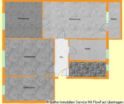 Etagenwohnung Zeithain - 4 Zimmer, 77 m&sup2;, 425&euro; | Angebot:21811031