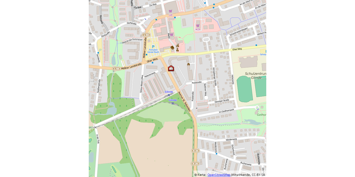 Etagenwohnung Glinde - 3 Zimmer, 80 m&sup2;, 250.000&euro; | Angebot:25705231