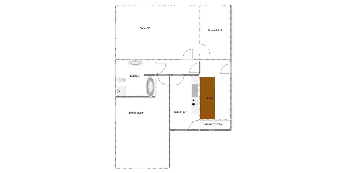 Gewerbeobjekt Halle (Saale) Gesundbrunnen - 9 Zimmer, 280 m&sup2;, 715.000&euro; | Angebot:25680282