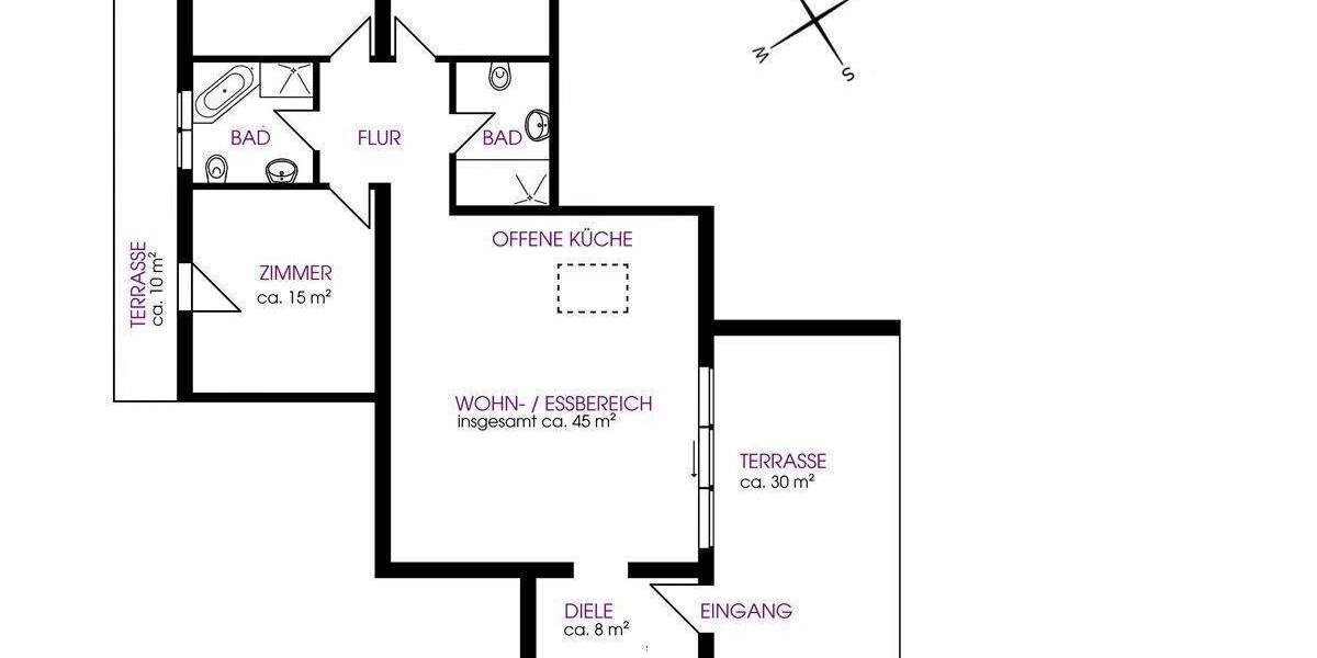 Barrierefreier Bungalow mit hochwertiger Ausstattung in Hamburg - Sasel 4 zimmer