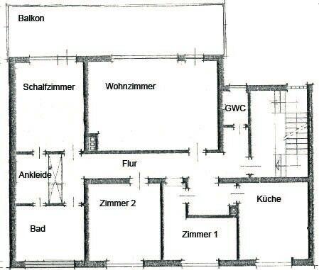 Etagenwohnung Frankenberg (Eder) - 4 Zimmer, 110 m&sup2;, 950&euro; | Angebot:26619455