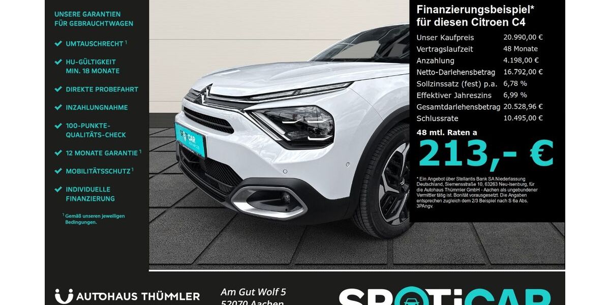 Citroen C4 32.221 km 20.990 &euro; Aachen 52070