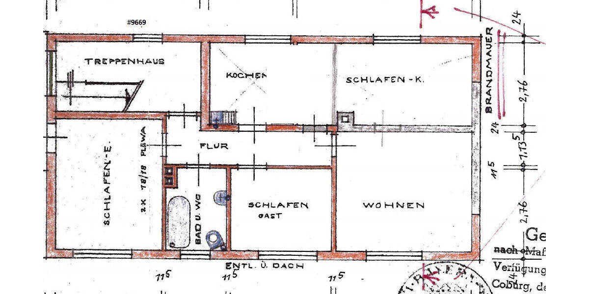 Etagenwohnung Coburg Lützelbuch - 4 Zimmer, 75 m&sup2;, 650&euro; | Angebot:26695214