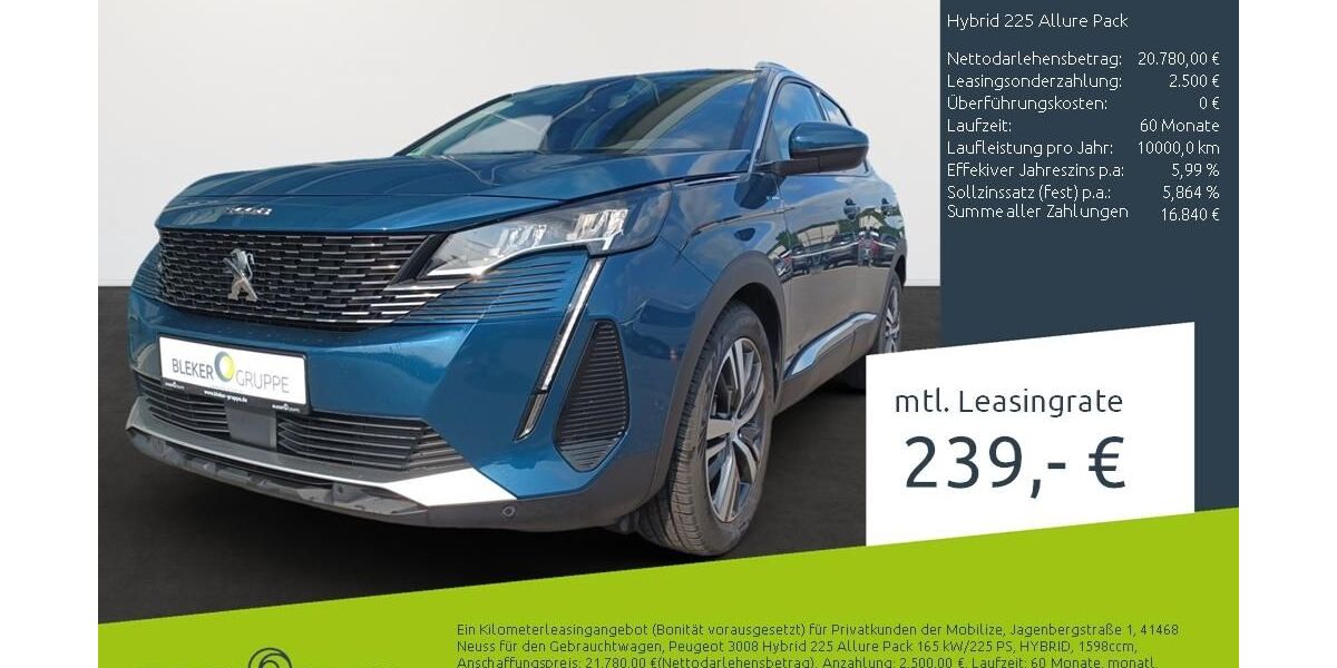 Peugeot 3008 52.433 km 20.789 &euro; Münster - Amelsbüren 48163