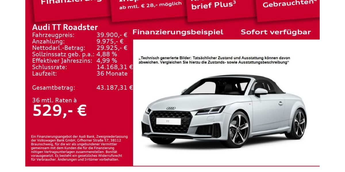 Audi TT 20.100 km 39.900 &euro; Berlin 10587