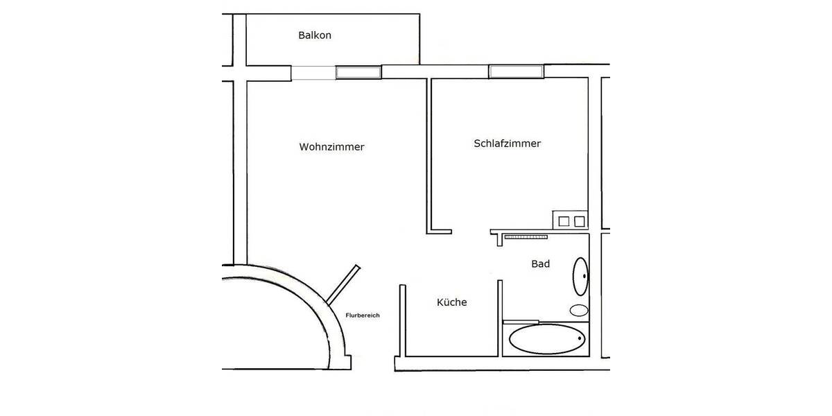 Etagenwohnung Plauen Stadtmitte - 2 Zimmer, 47 m&sup2;, 320&euro; | Angebot:26879639
