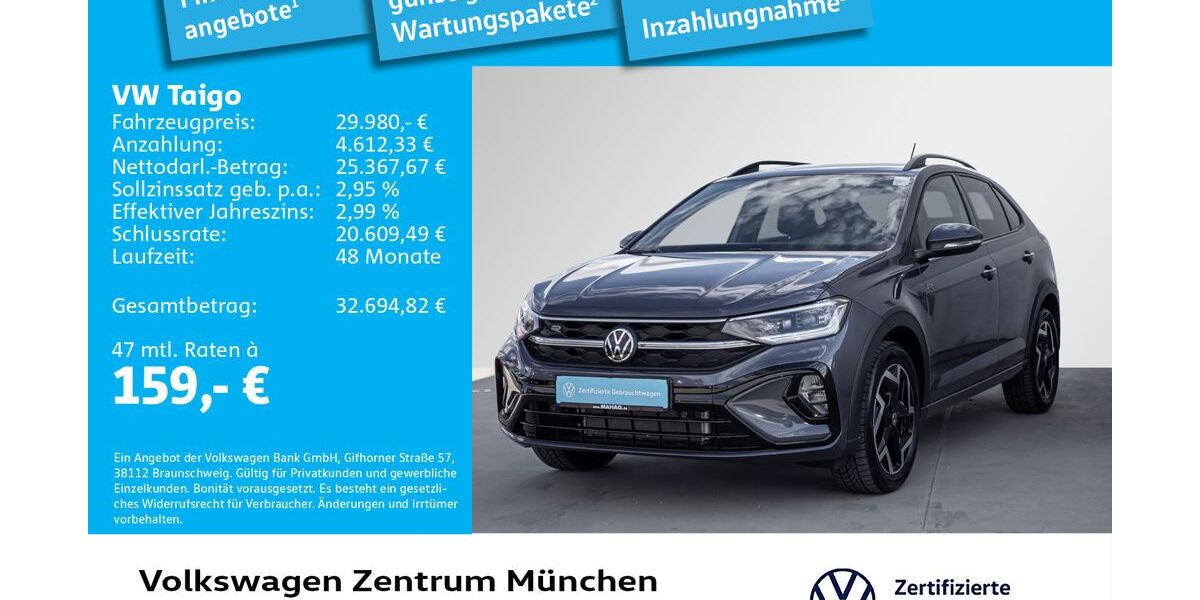 VW Taigo 9.050 km 29.482 &euro; München 80687