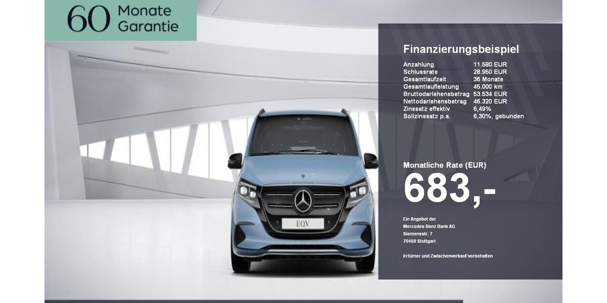 Mercedes-Benz EQV 4.400 km 57.730 &euro; Hohenlinden 85664