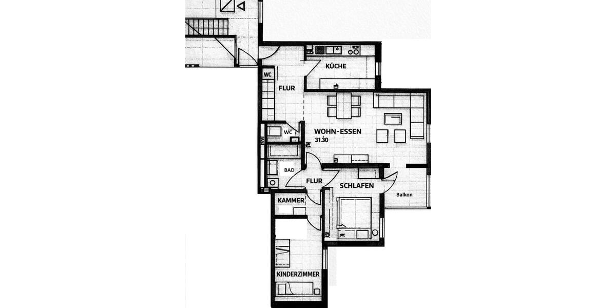 Etagenwohnung Bietigheim-Bissingen Bissingen - 3 Zimmer, 78 m&sup2;, 950&euro; | Angebot:25540149