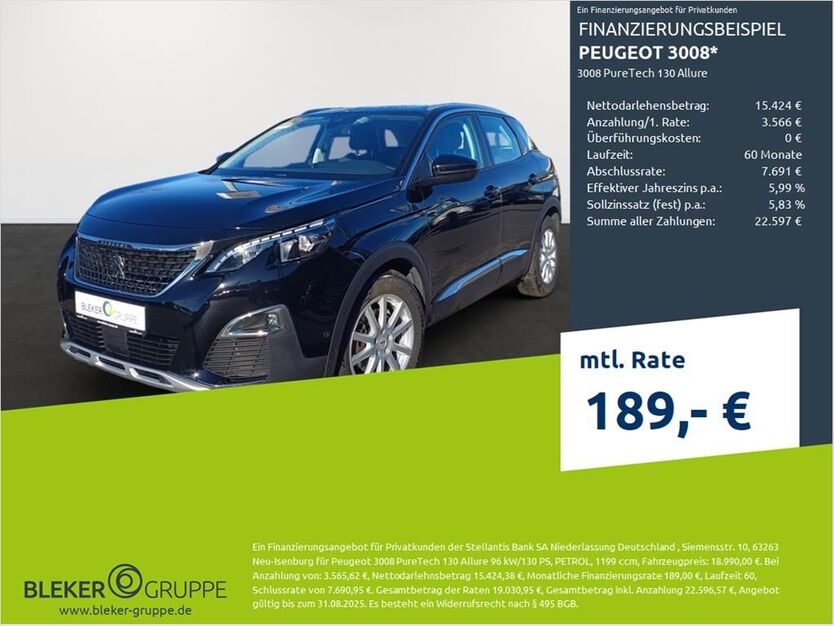 Peugeot 3008 89.382 km 18.290 € Dülmen 48249
