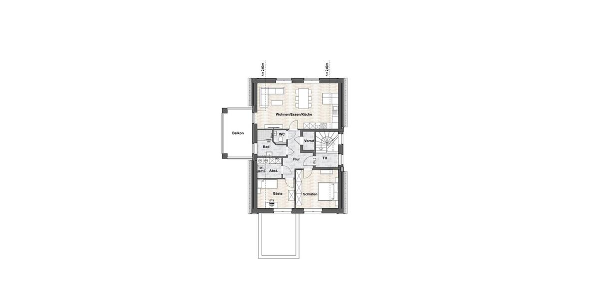 Dachgeschoßwohnung Emlichheim - 3 Zimmer, 87 m&sup2;, 910&euro; | Angebot:25974461
