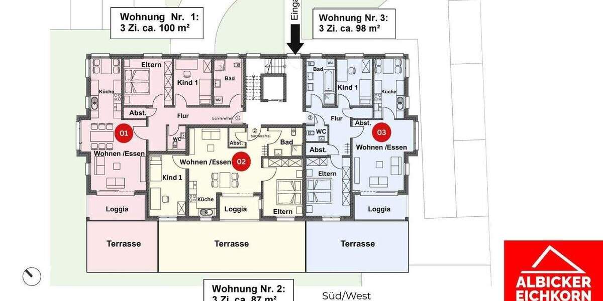 Etagenwohnung Wutöschingen - 3 Zimmer, 100 m&sup2;, 410.000&euro; | Angebot:25696628