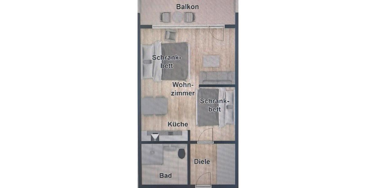 Wohnung Borkum 1 zimmer