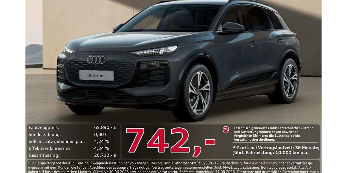 Audi Q6 e-tron 19.570 km 65.890 &euro; Ingolstadt 85057