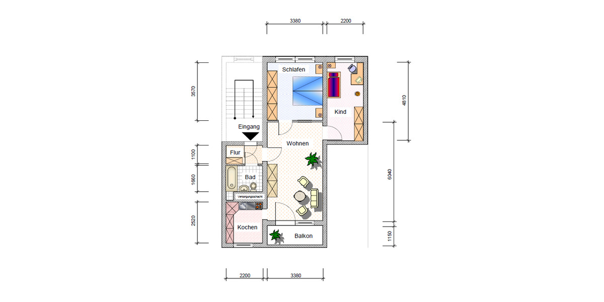 Etagenwohnung Bad Elster - 3 Zimmer, 56 m&sup2;, 310&euro; | Angebot:24428380