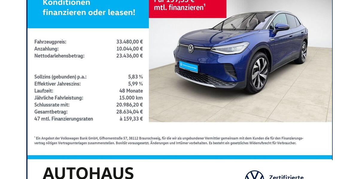 VW ID.4 23.262 km 31.980 € Bitterfeld-Wolfen 06749