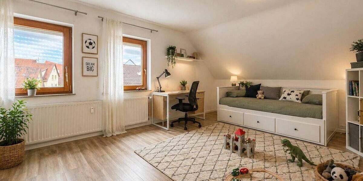 Etagenwohnung Frickenhausen - 3 Zimmer, 91 m&sup2;, 980&euro; | Angebot:26377176