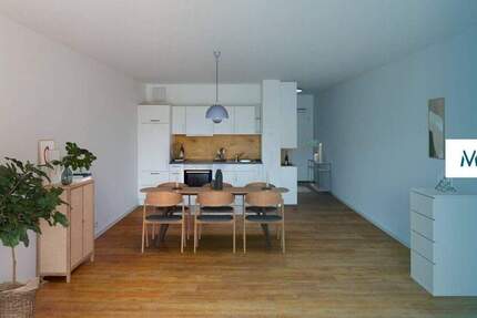 Elegantes Wohnen: Neubauwohnung mit Terrasse und Einbauküche 1 zimmer