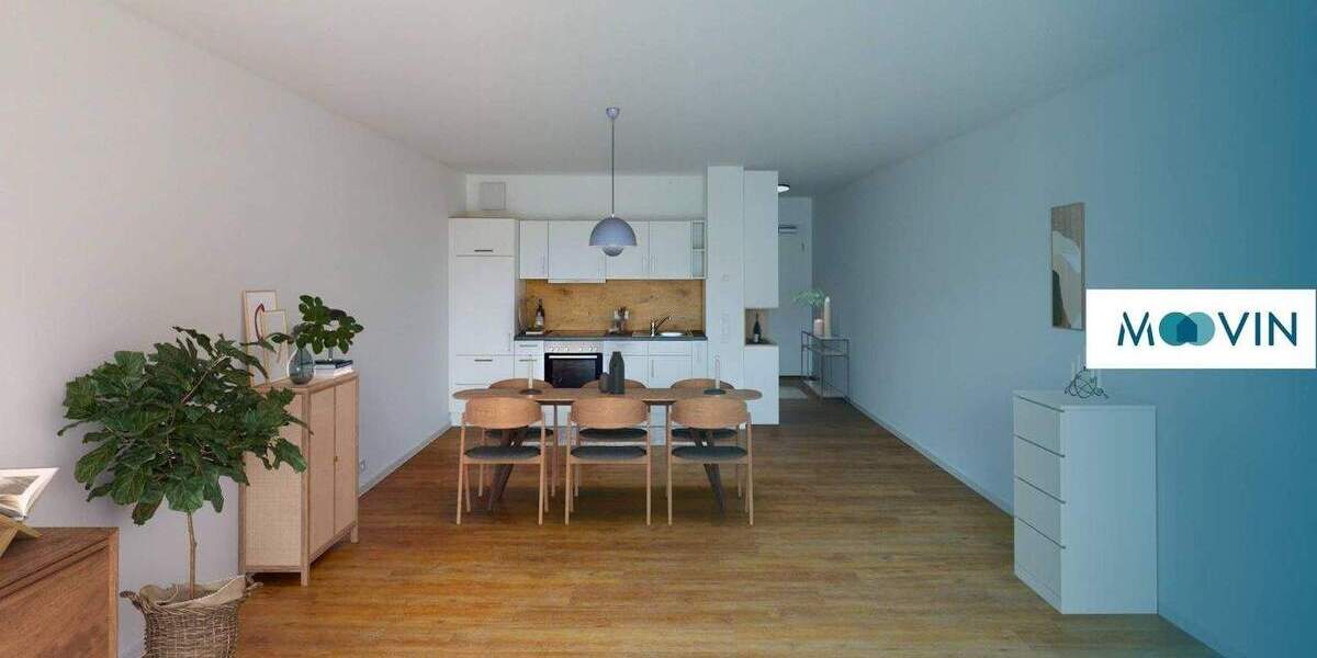 Elegantes Wohnen: Neubauwohnung mit Terrasse und Einbauküche 1 zimmer