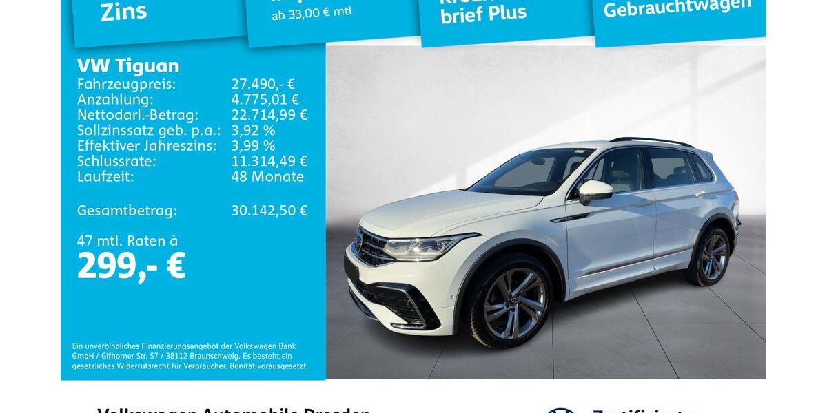 VW Tiguan 141.051 km 26.490 &euro; Dresden 01169