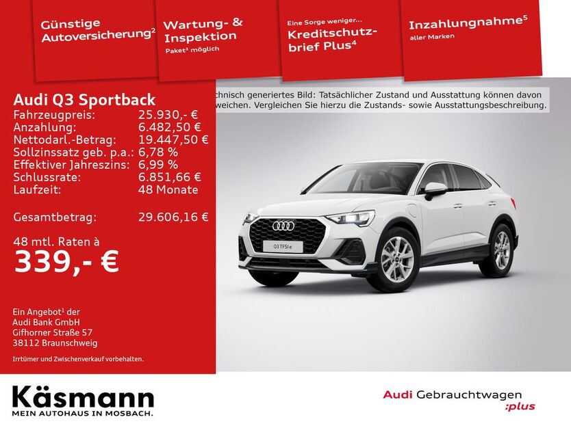 Audi Q3 130.596 km 25.930 € Mosbach 74821