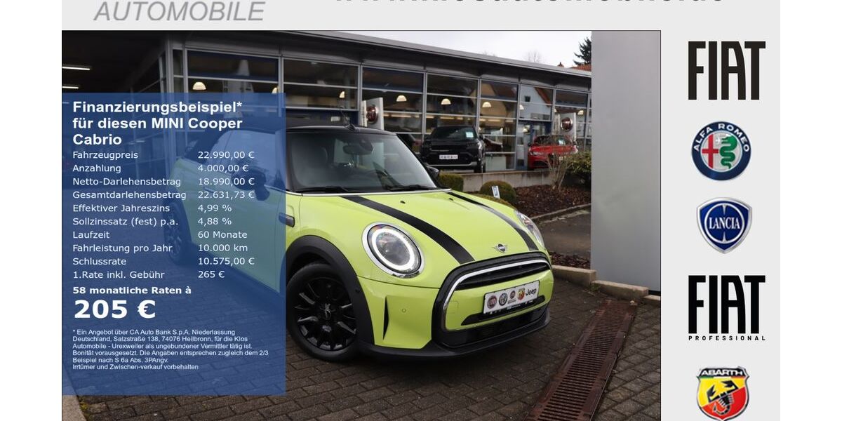 Mini Cooper Cabrio 49.059 km 22.990 &euro; Marpingen 66646