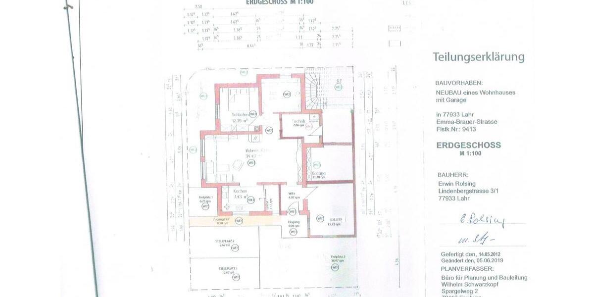 Erdgeschoßwohnung Lahr (Schwarzwald) - 3 Zimmer, 90 m&sup2;, 325.000&euro; | Angebot:26270868