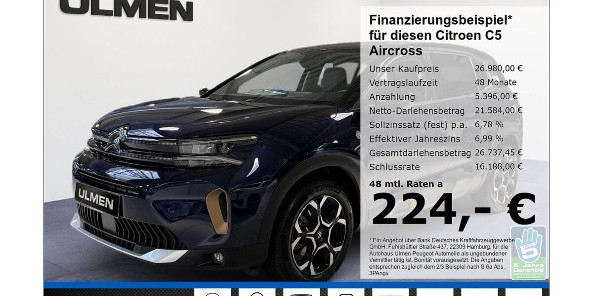Citroen C5 Aircross 6.340 km 26.980 &euro; Düsseldorf 40233