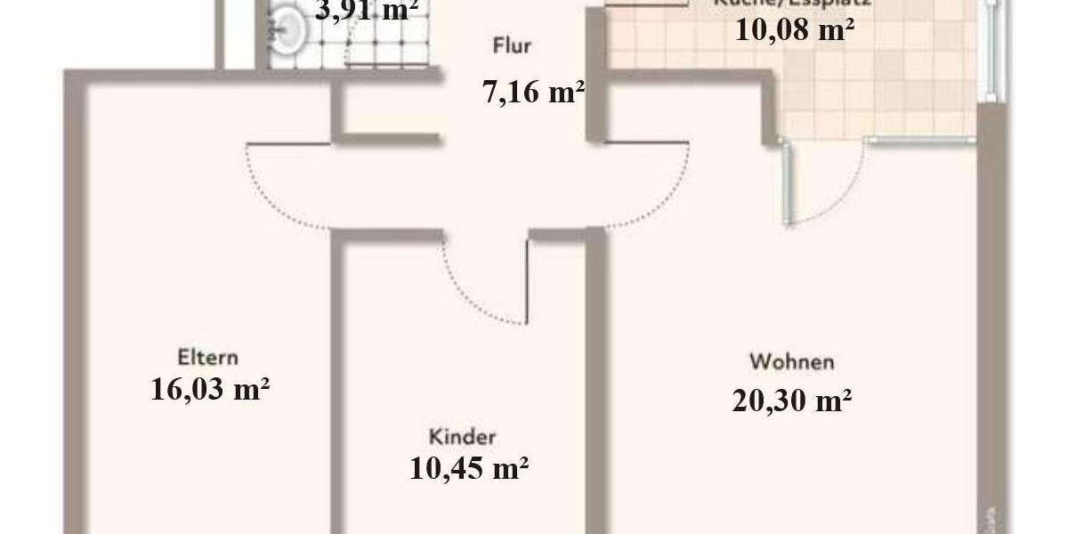 Wohnung zum Kaufen in Hanau 210.000 € 72.35 m² - Etagenwohnung Hanau Lamboy | Angebot:24933115