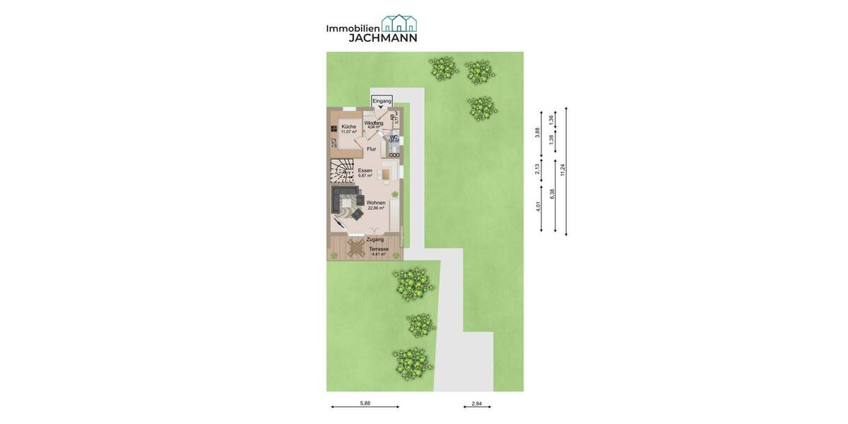 Doppelhaushälfte Bogen - 5 Zimmer, 172 m&sup2;, 440.000&euro; | Angebot:26805436