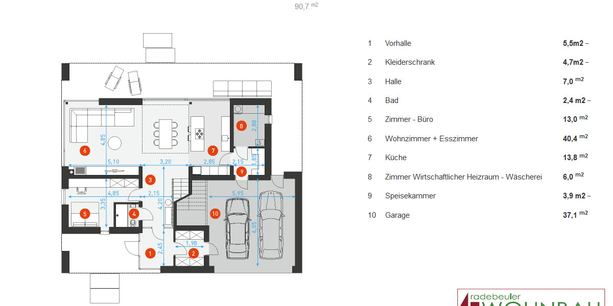 Wohlfühlen beginnt zu Hause 5 zimmer