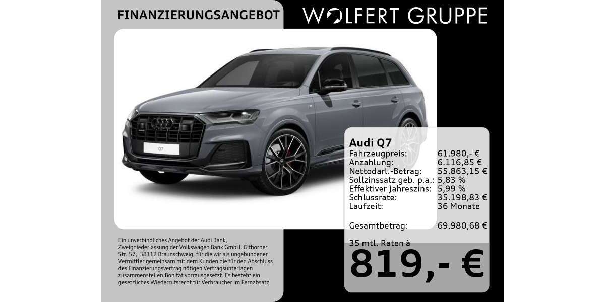 Audi Q7 81.923 km 61.980 &euro; Bürgstadt 63927