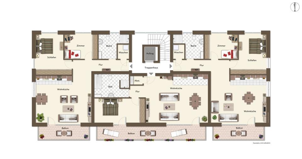 Etagenwohnung Loxstedt - 2 Zimmer, 79 m&sup2;, 925&euro; | Angebot:21604466