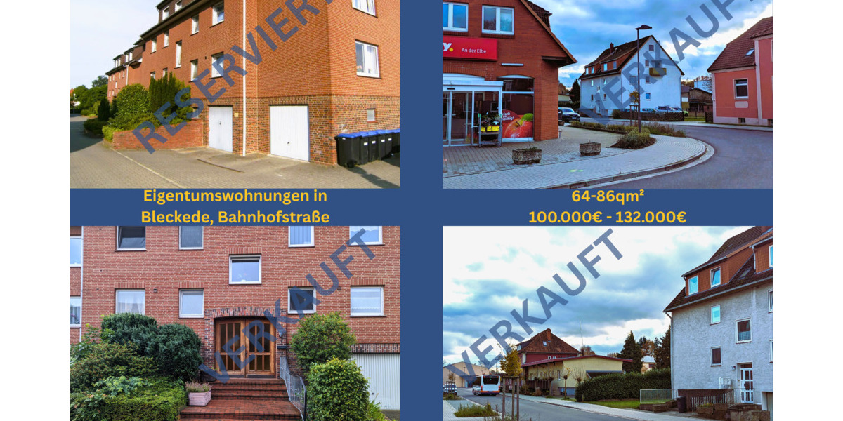 Etagenwohnung Bleckede - 4 Zimmer, 83 m&sup2;, 135.000&euro; | Angebot:25775458