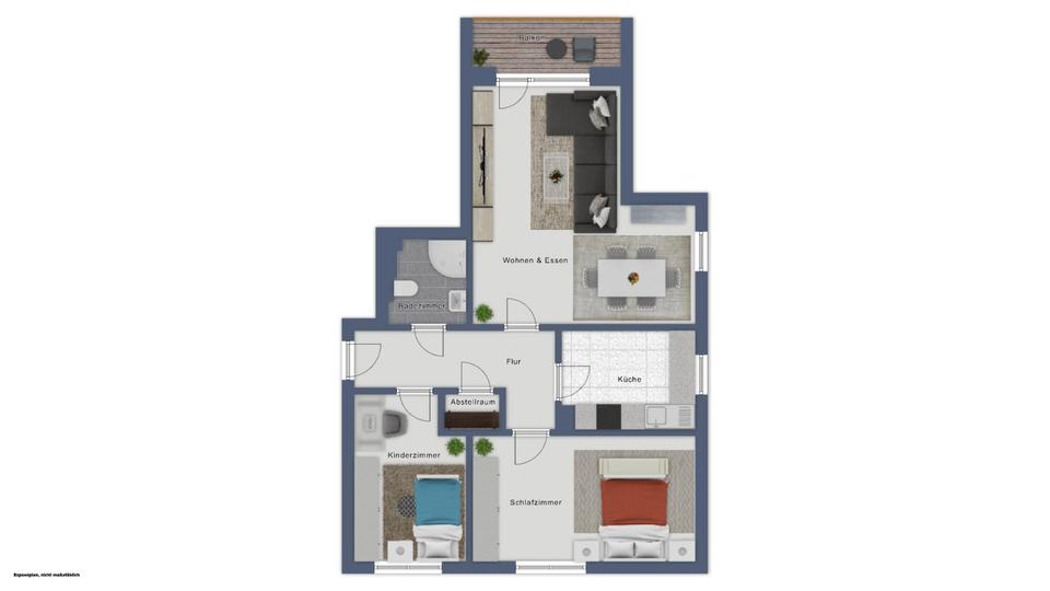 Etagenwohnung Heikendorf - 3 Zimmer, 79 m&sup2;, 289.000&euro; | Angebot:26904889