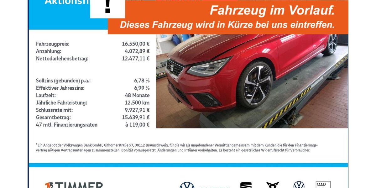 Seat Ibiza 62.165 km 16.550 &euro; Lingen 49808
