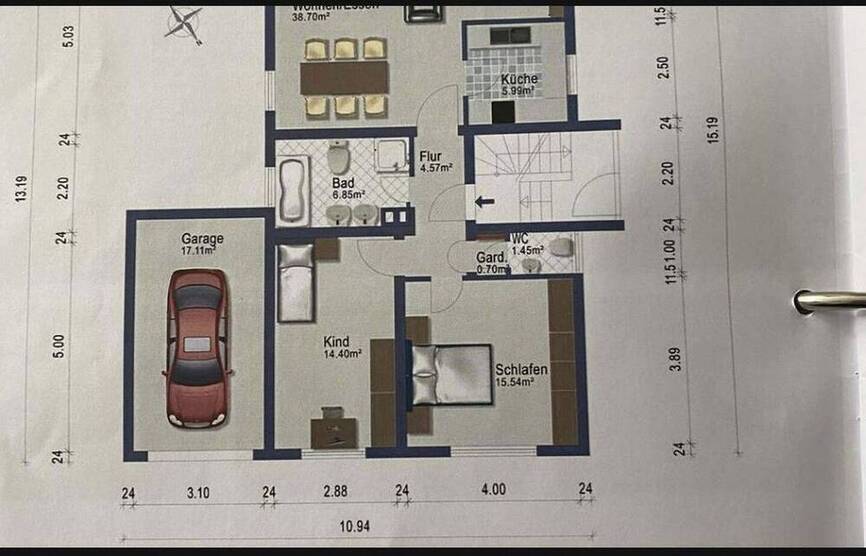 Attraktive, helle 3 ZKB-Wohnung mit neuw. EBK, Wintergarten und Garage in Süd-West-Lage
