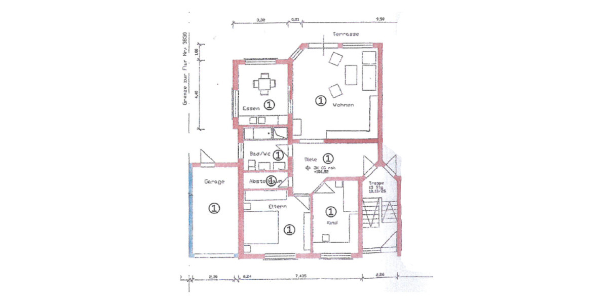 Etagenwohnung Teningen Nimburg - 3 Zimmer, 91 m&sup2;, 350.000&euro; | Angebot:25746480
