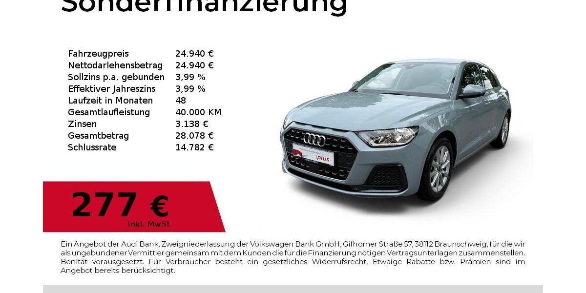 Audi A1 4.131 km 24.940 &euro; Dessau-Roßlau 06844